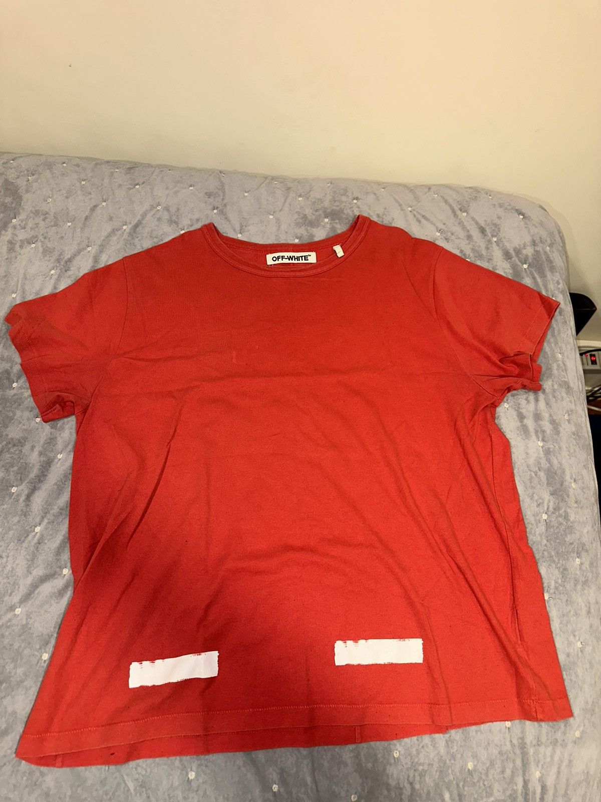 image of Off White Offwhite Red Shirt, Men's (Size 2XL)