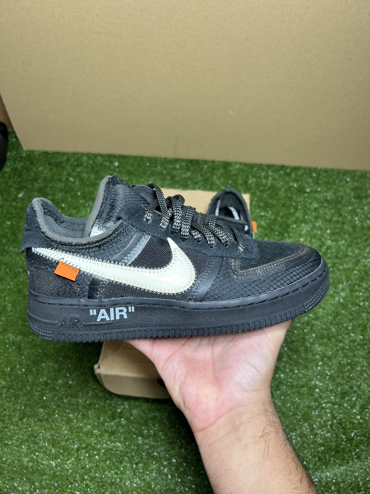 Nike × Off-White Offwhite Air Force black white Size US 5.5 / EU 38 - 5 Thumbnail