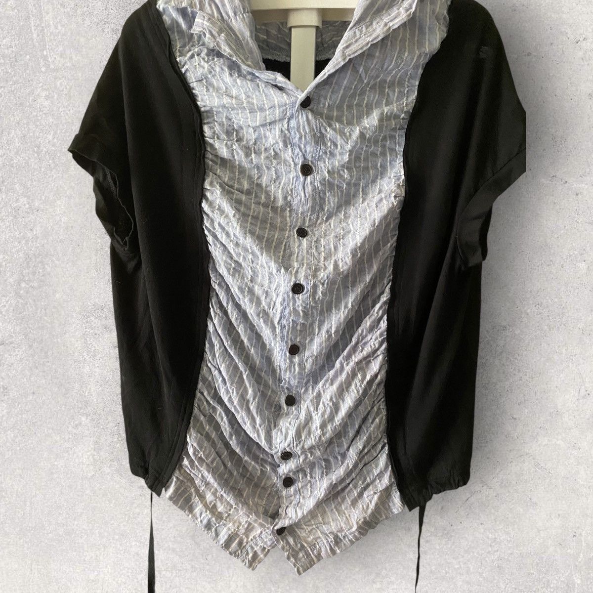 Yohji Yamamoto Y’s Scrunch Cut And Sew Shirt Size M / US 6-8 / IT 42-44 - 4 Thumbnail