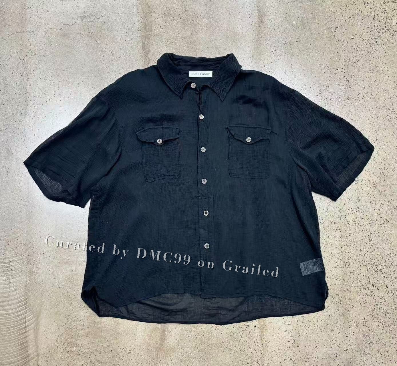 Our Legacy Our Legacy Rayon Plait Military Base Shortsleeve Shirt 