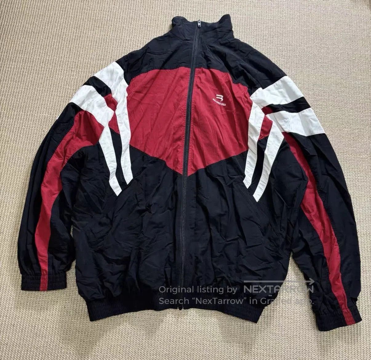 Balenciaga Red Color Block Light Jacket Size L. Size US L / EU 52-54 / 3 - 2 Thumbnail