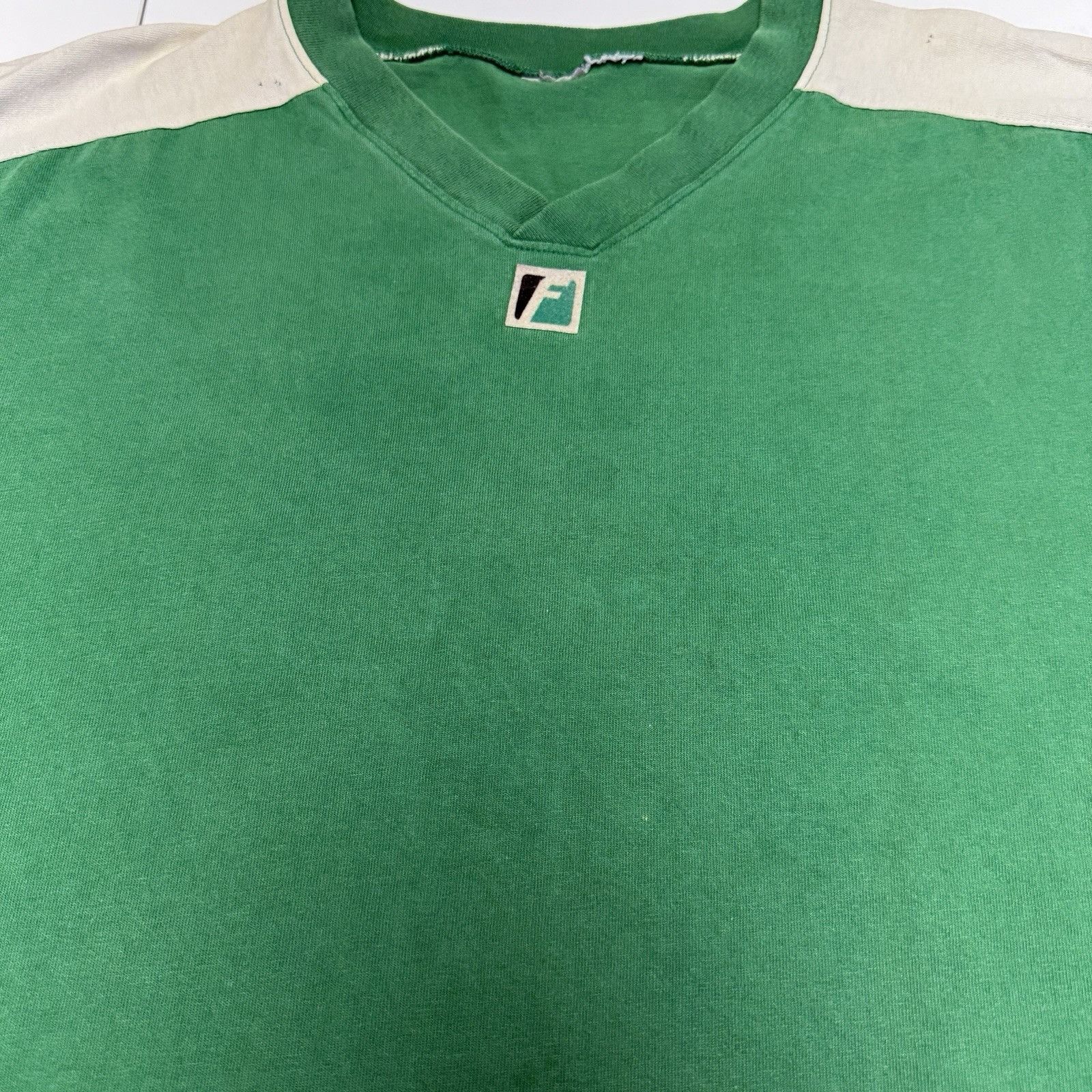 Vintage Vintage Franklin Sports Shirt Mens XXL 24.5x27.5 Green V Nec Size US XXL / EU 58 / 5 - 6 Thumbnail