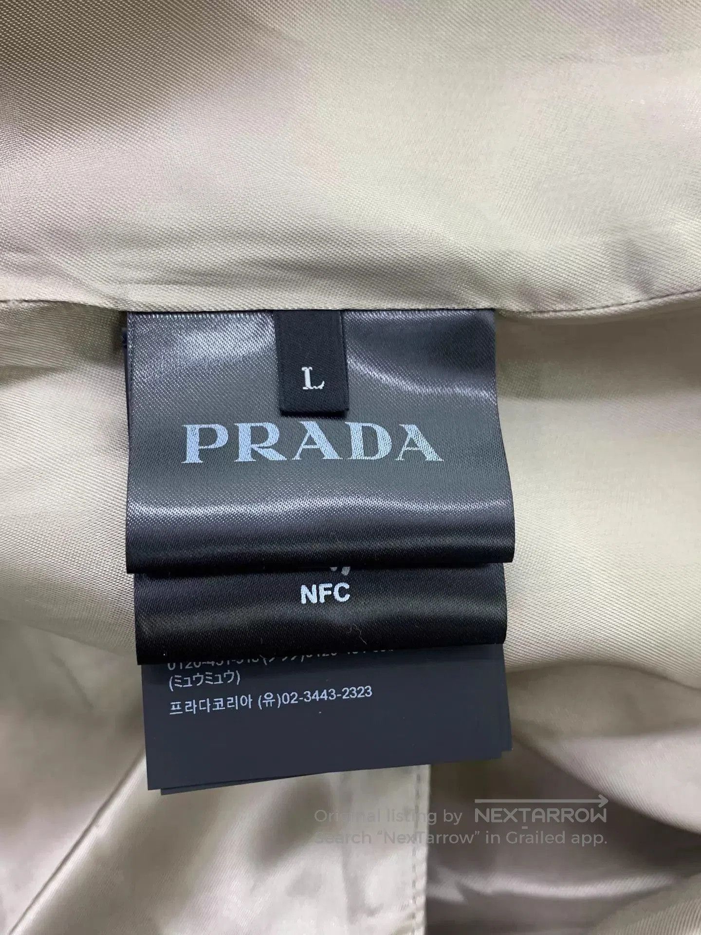 Prada Beige Oversized Long Coat Size L. Size US L / EU 52-54 / 3 - 5 Thumbnail
