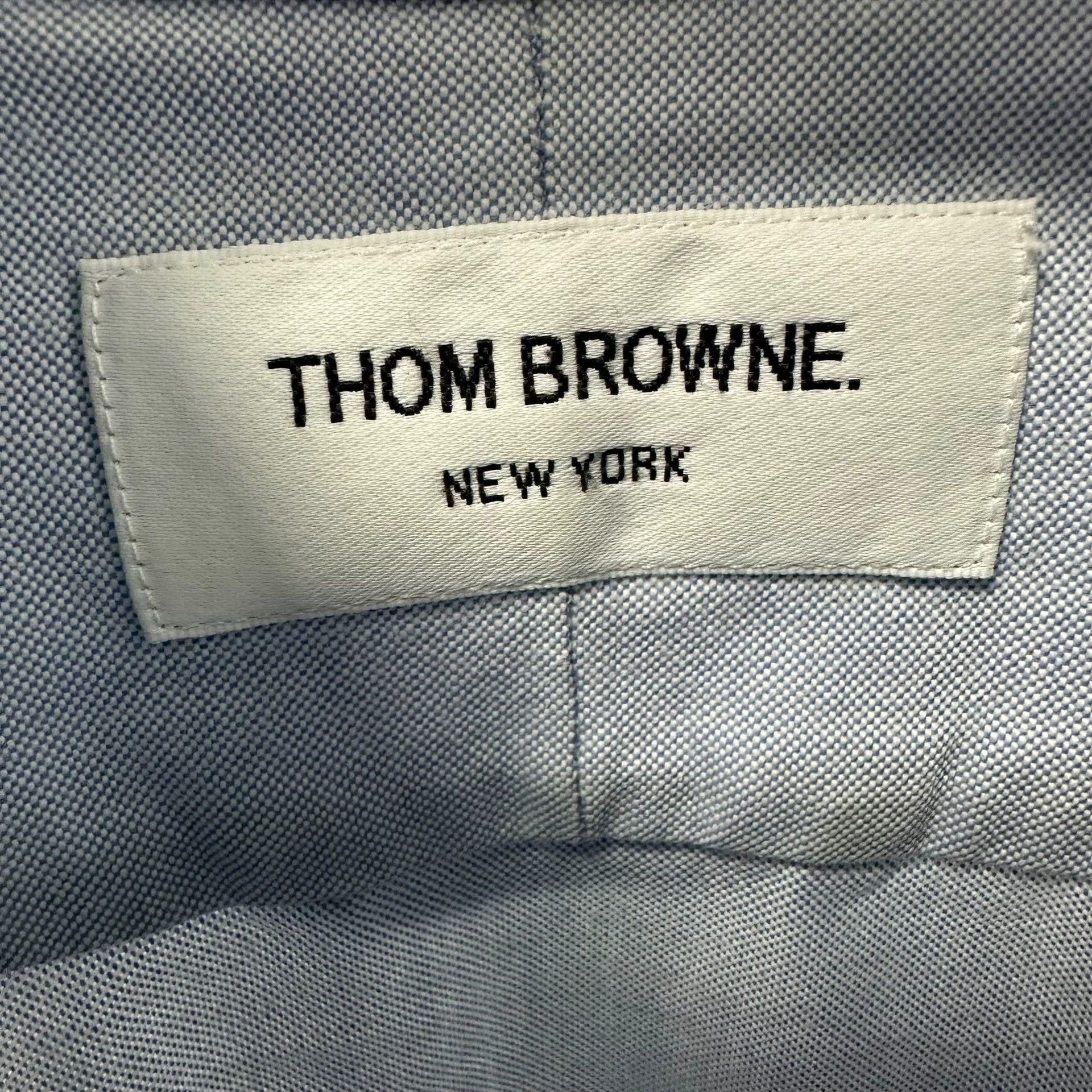 Thom Browne TB Double Tab Oxford Shirt Sky Blue Size 2 New Size US M / EU 48-50 / 2 - 3 Thumbnail