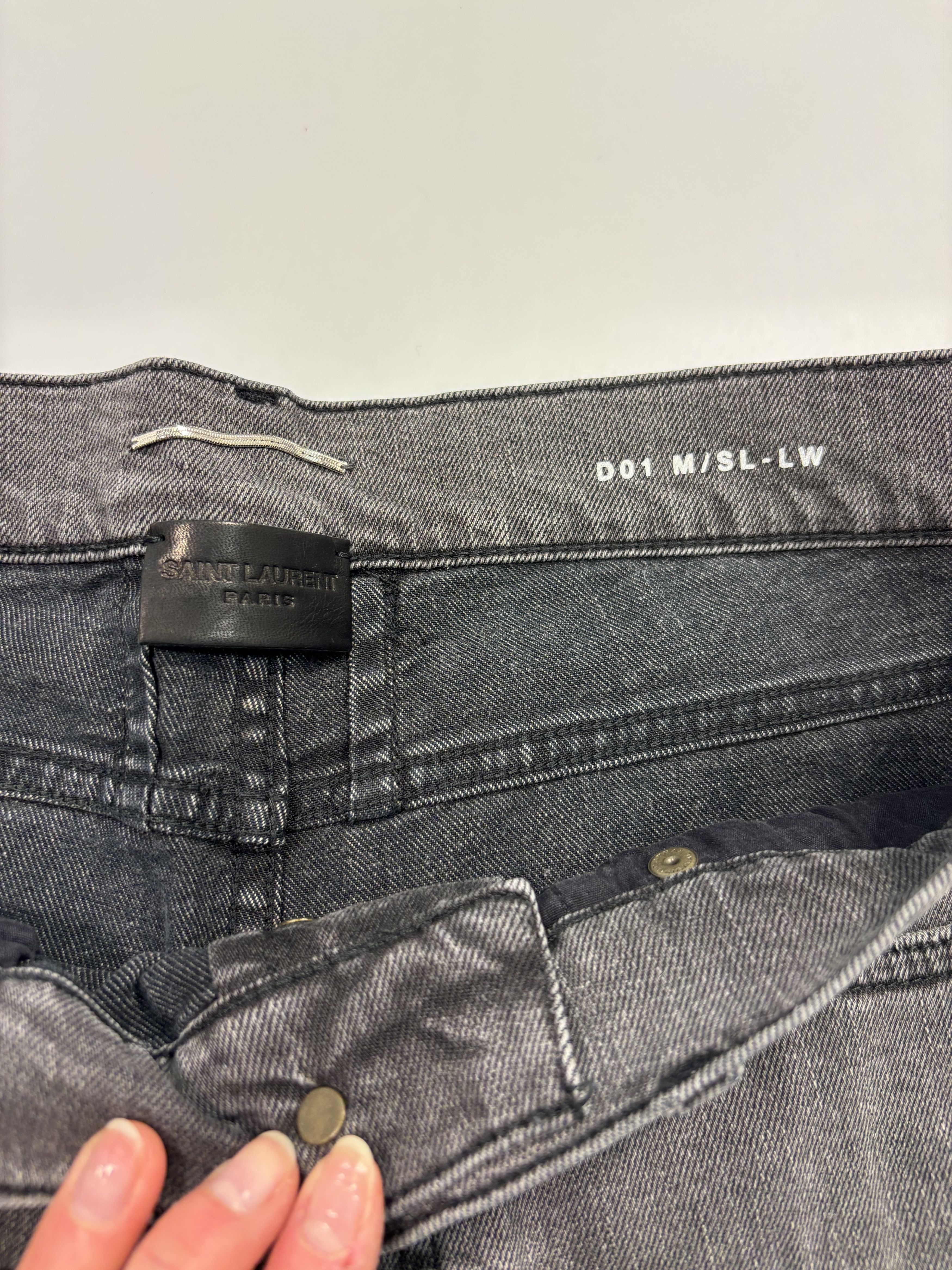 Saint Laurent Paris Saint Laurent Grey Jeans Size US 32 / EU 48 - 2 Thumbnail