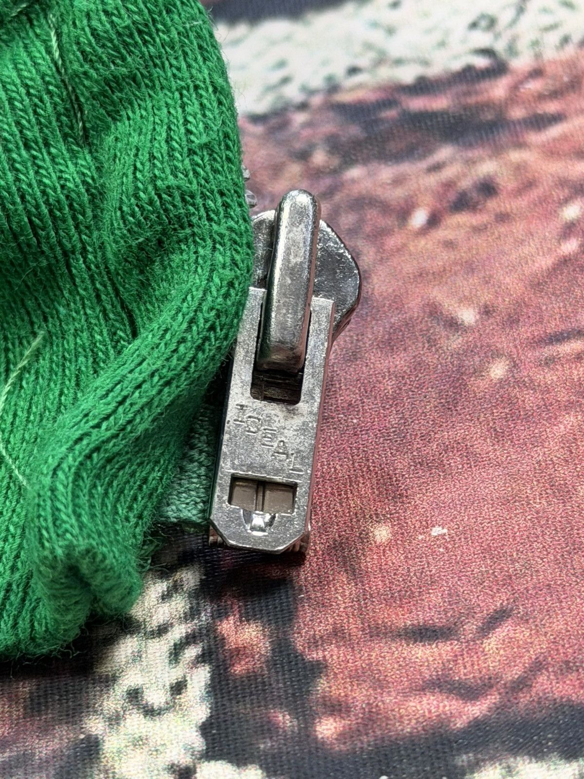 Other Vintage Blank Green Zip Up Hoodie Cropped Boxy 70s 80s Size US M / EU 48-50 / 2 - 8 Thumbnail