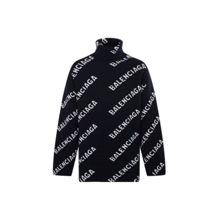 Balenciaga Balenciaga SS21 Logo Print Wool Sweater Size US XS / EU 42 / 0 - 1 Thumbnail