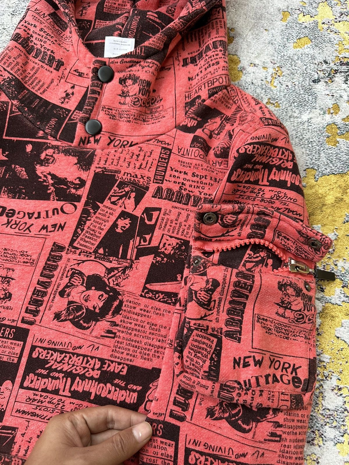Hysteric Glamour ALVIN ALL OVER PRINTED MULTI POCKET HOODIE HYSTERIC STYLE Size US M / EU 48-50 / 2 - 7 Thumbnail