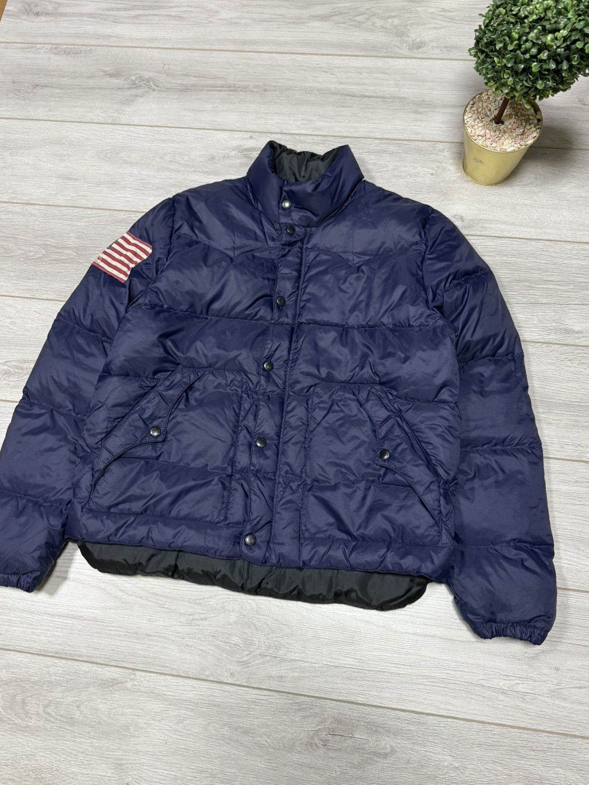 Denim & Supply Ralph Lauren POLO Ralph Lauren USA 🇺🇸 flag denim supply down puffer jacket Size US XL / EU 56 / 4 - 3 Thumbnail