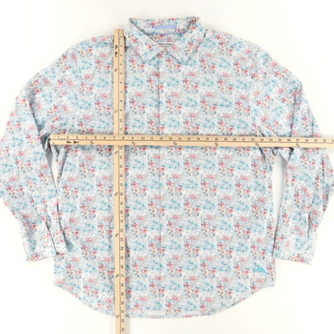 Tommy Bahama Tommy Bahama Shirt Siesta Key Nylon Floral Long Sleeve Button Up White XL Mens Size US XL / EU 56 / 4 - 3 Thumbnail