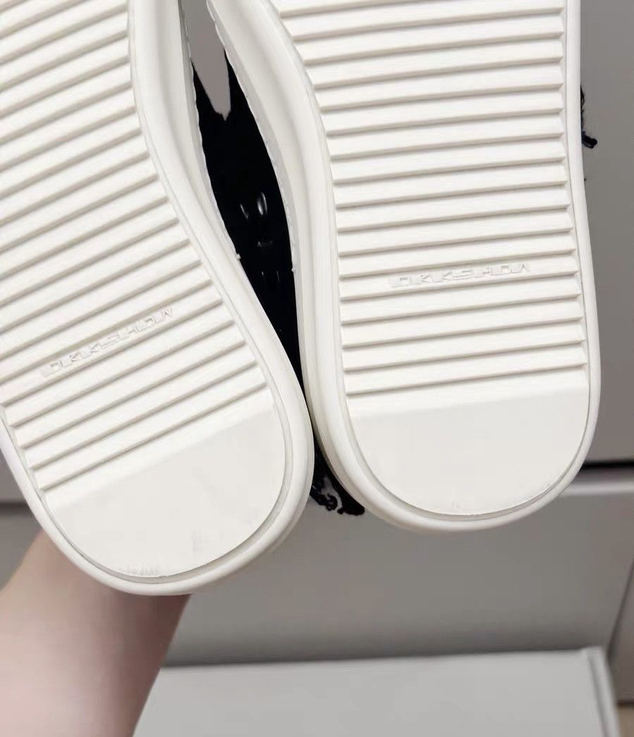 Rick Owens Rick Owens DRKSHDW black and white low-top distressed Size US 6 / IT 36 - 6 Thumbnail