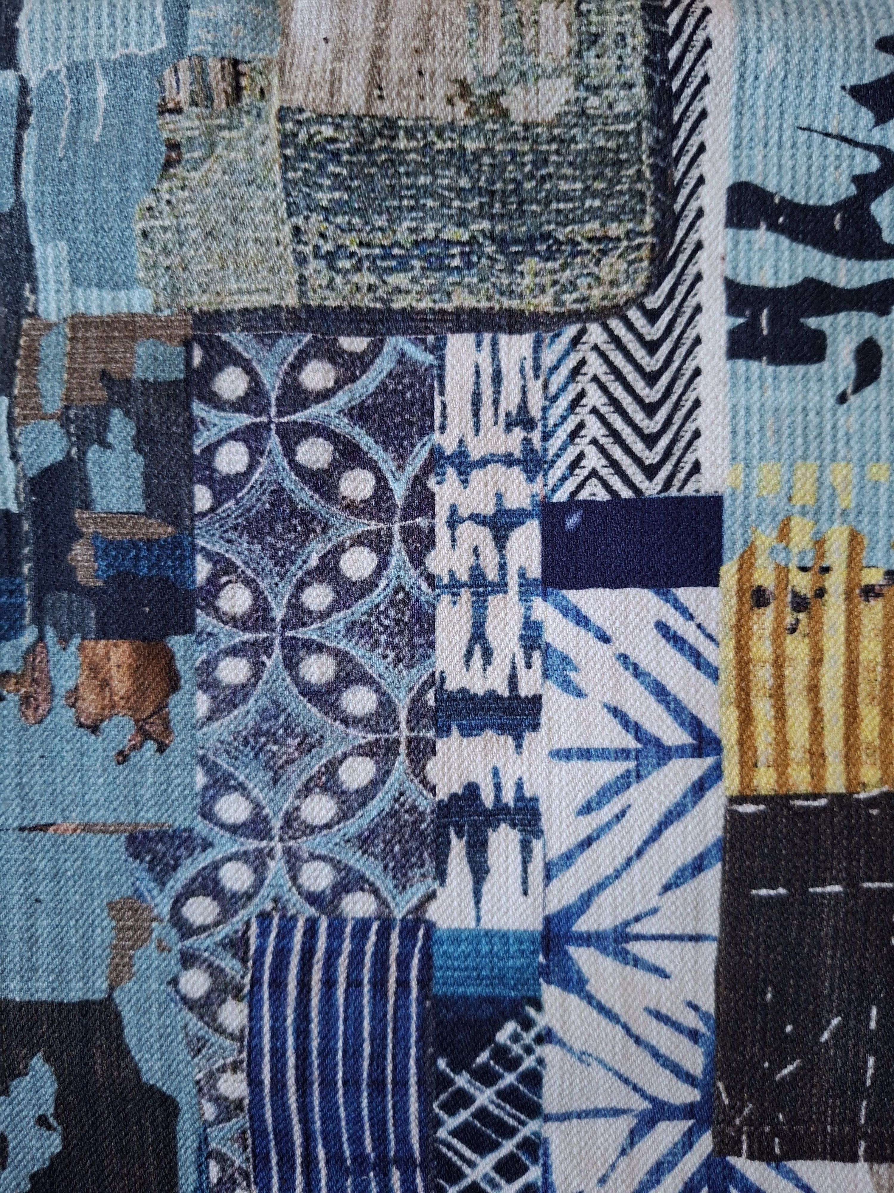 Blue Blue Japan 💥Kaito sashiko boro print japanese style nikkapokka pants Size US 32 / EU 48 - 10 Thumbnail