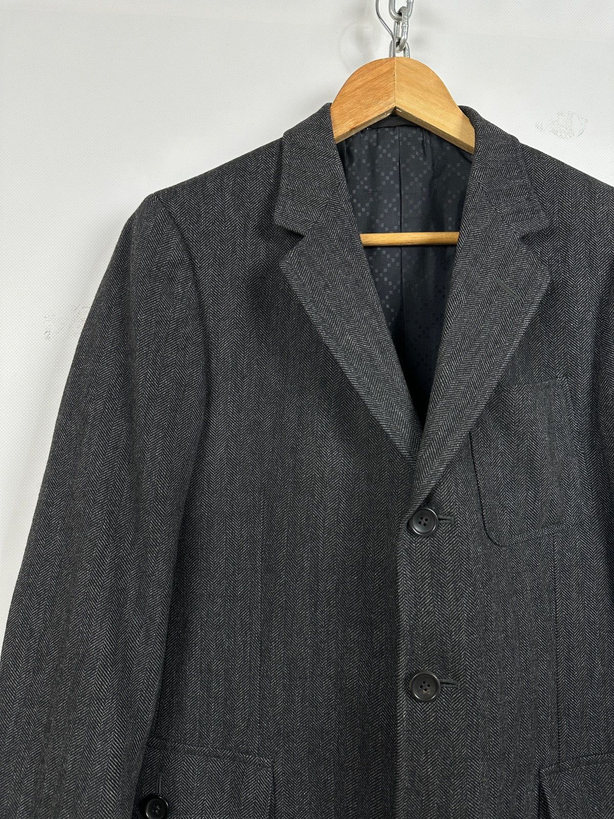 Gucci Vintage Gucci Gray Blazer Size 46R - 6 Thumbnail