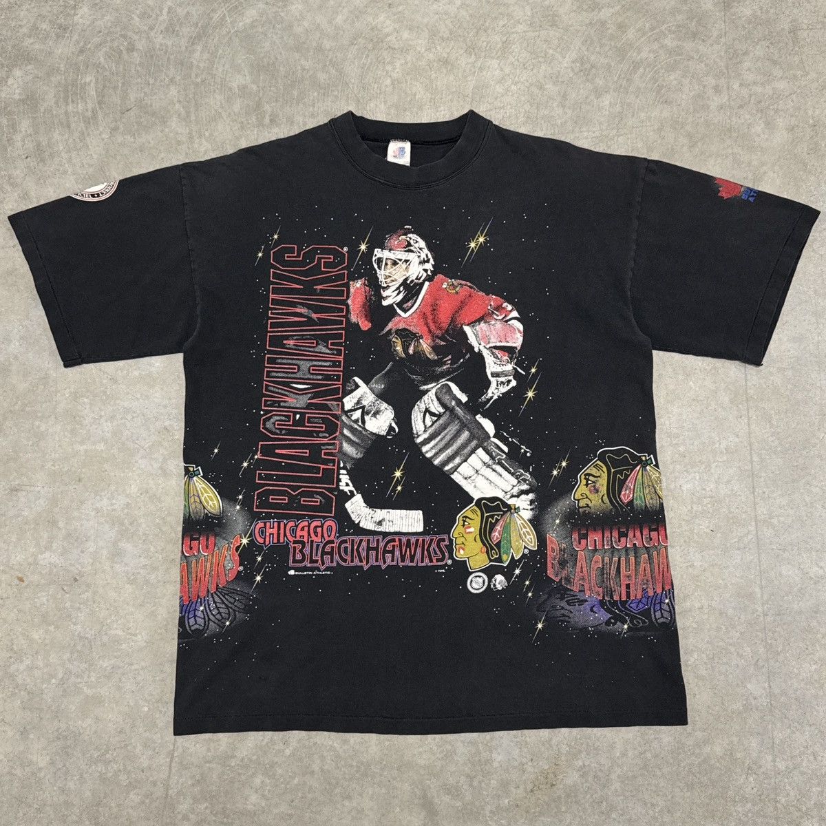 NHL Vintage Chicago Blackhawks All Over Print Shirt Size US XL / EU 56 / 4 - 1 Thumbnail