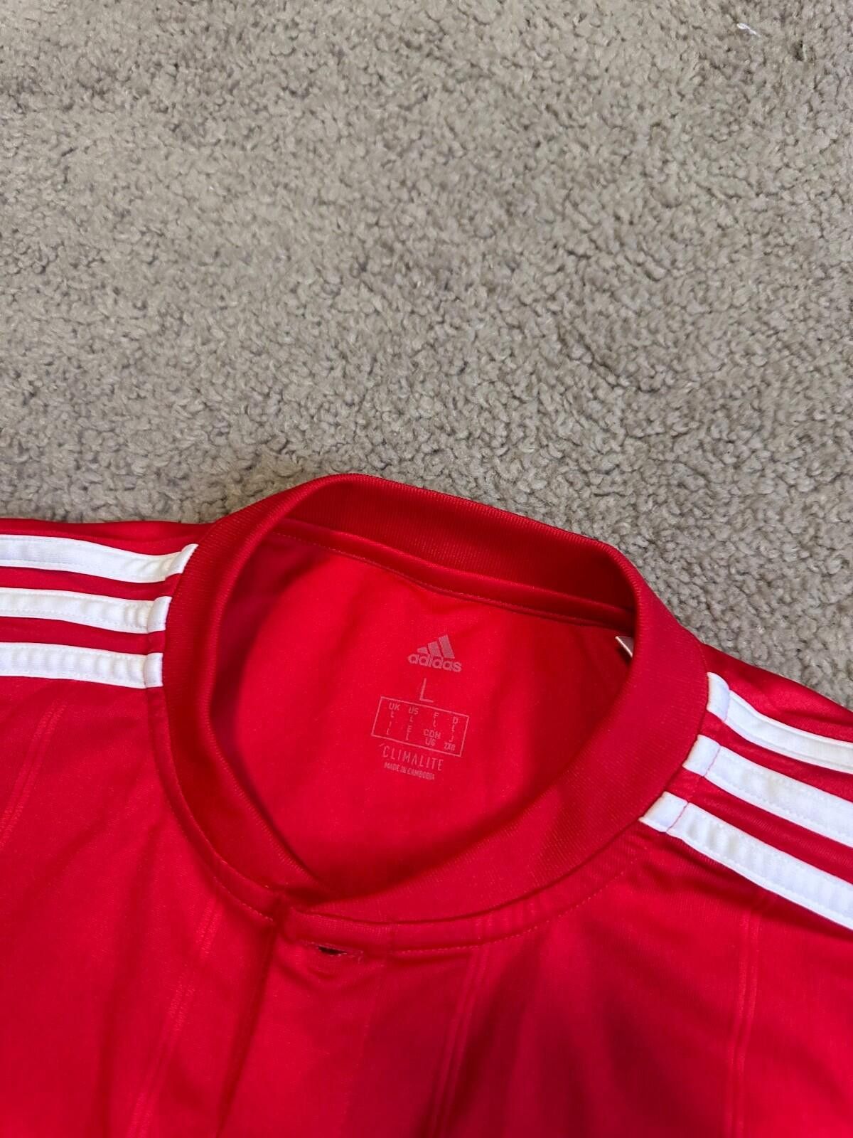 Adidas BENFICA 2018 2019 HOME SHIRT FOOTBALL Soccer Adidas Sz M Size US M / EU 48-50 / 2 - 4 Thumbnail