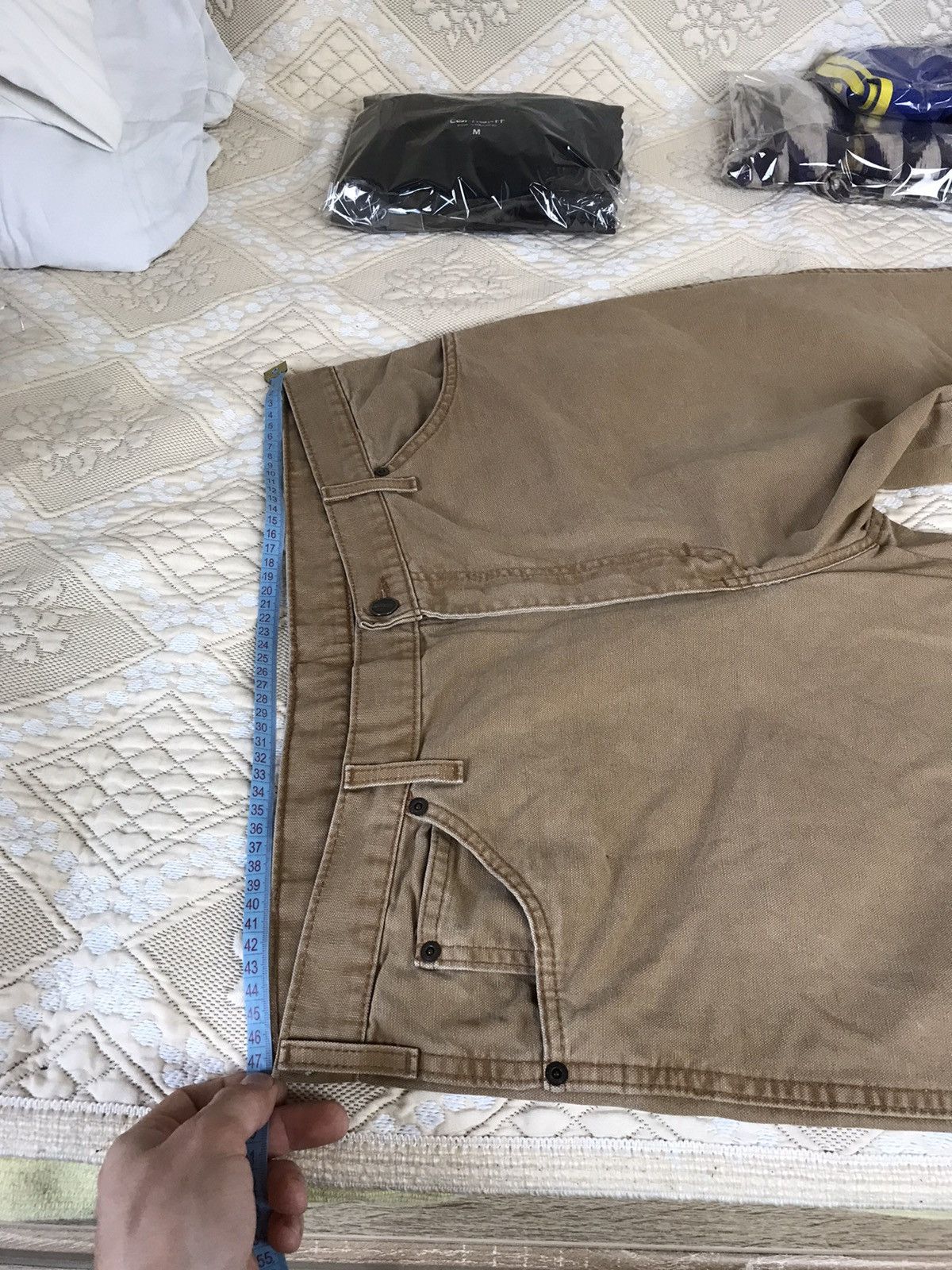 Dickies × Vintage 🔥 Vintage Dickies Work Denim Distressed Baggy Y2K Shorts Size US 36 / EU 52 - 4 Thumbnail