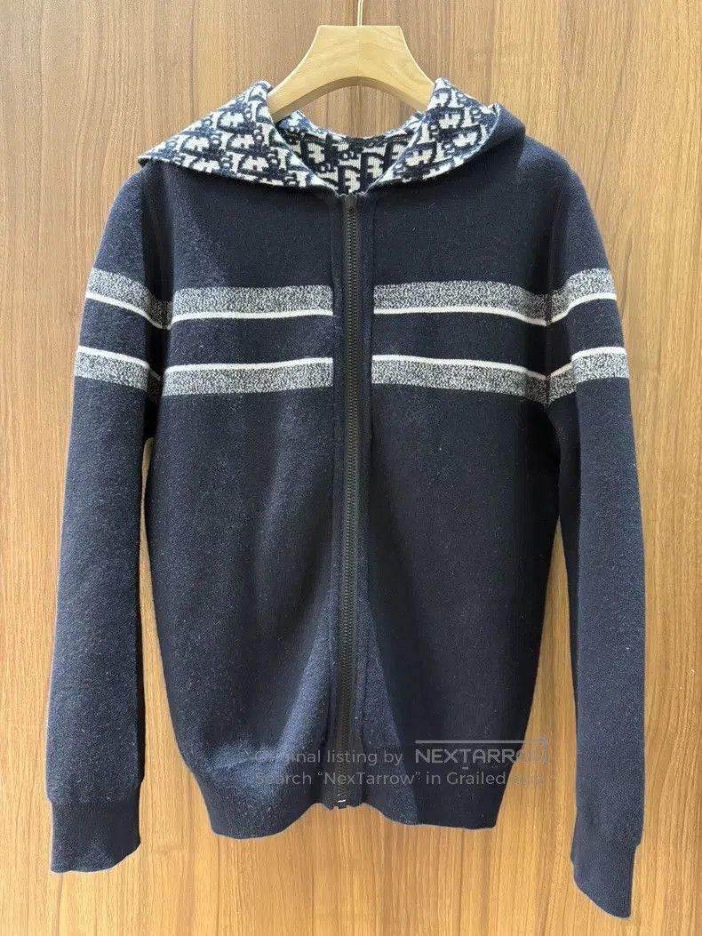 Dior Dior Blue old flower double-sided hooded zipper jacket Size US S / EU 44-46 / 1 - 3 Thumbnail
