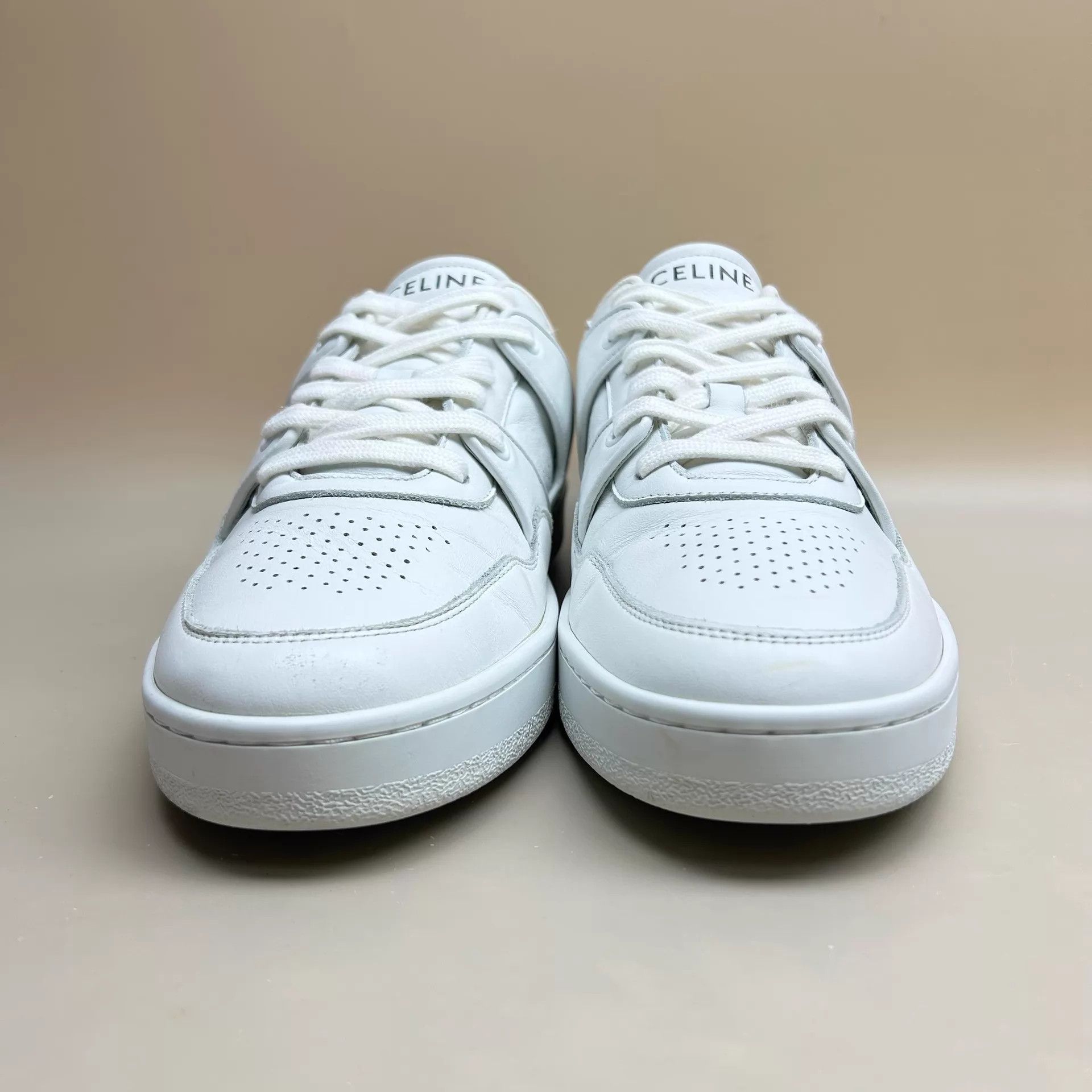 Celine Celine White Logo Lace-Up Sneaker 41 99 New Size US 8 / EU 41 - 3 Thumbnail
