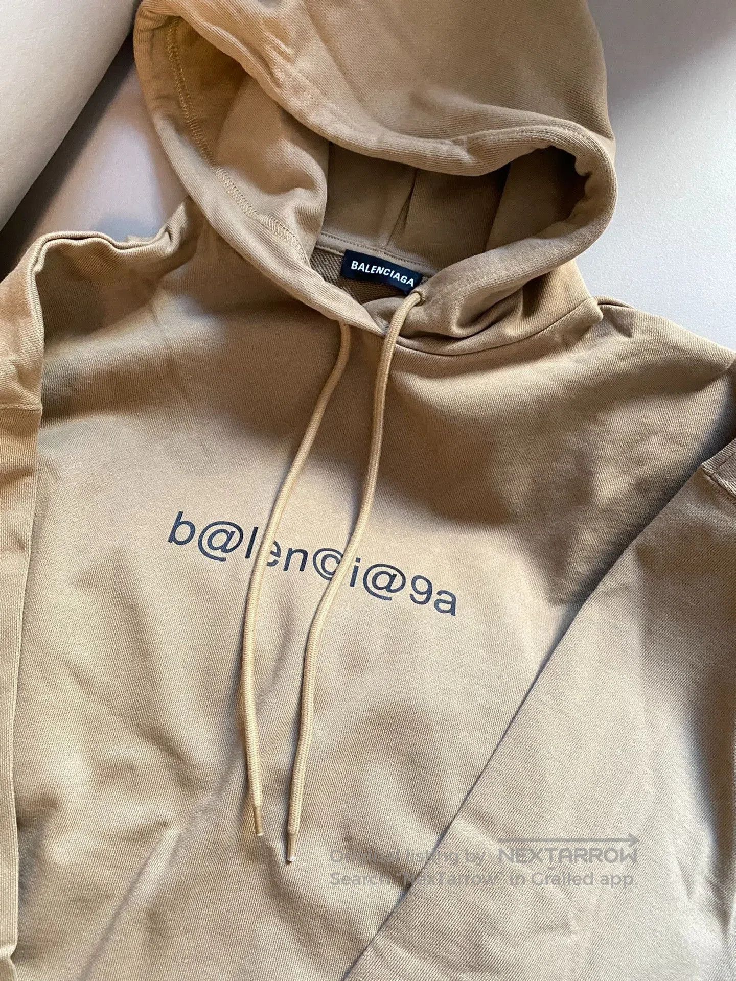 Balenciaga Balenciaga Beige Hoodie Sweatshirt XS. Size US XS / EU 42 / 0 - 2 Thumbnail