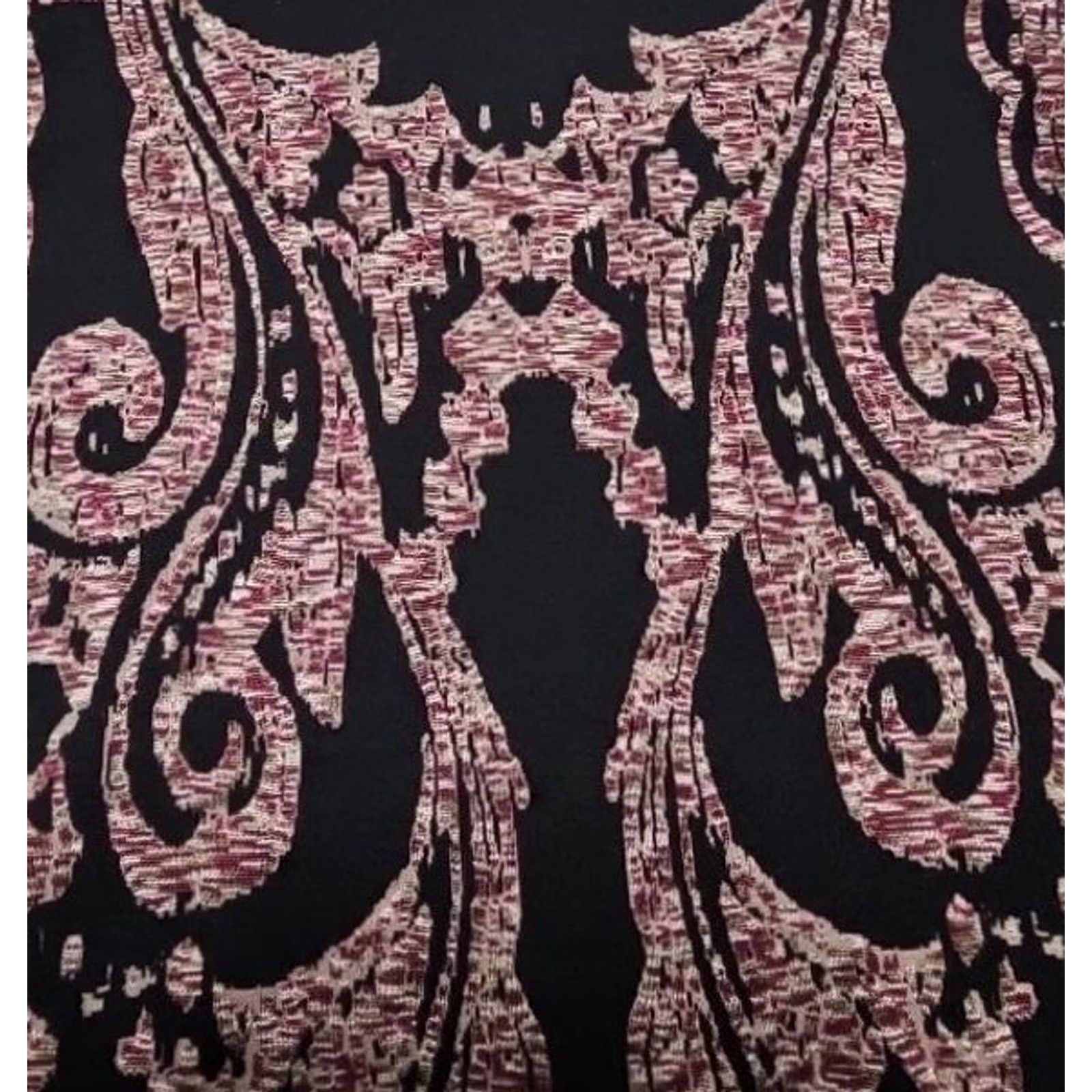 Free People Free People Mini Dress Small Petite Black Pink Paisley Boho Bell Sleeve Mock Neck Pullover Knit Lightweight Womens Short 34” Size S / US 4 / IT 40 - 2 Thumbnail