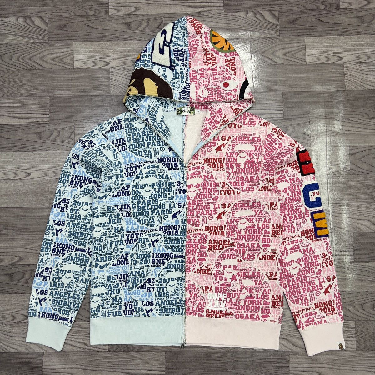 Bape Xxv Cities Hoodie | Grailed