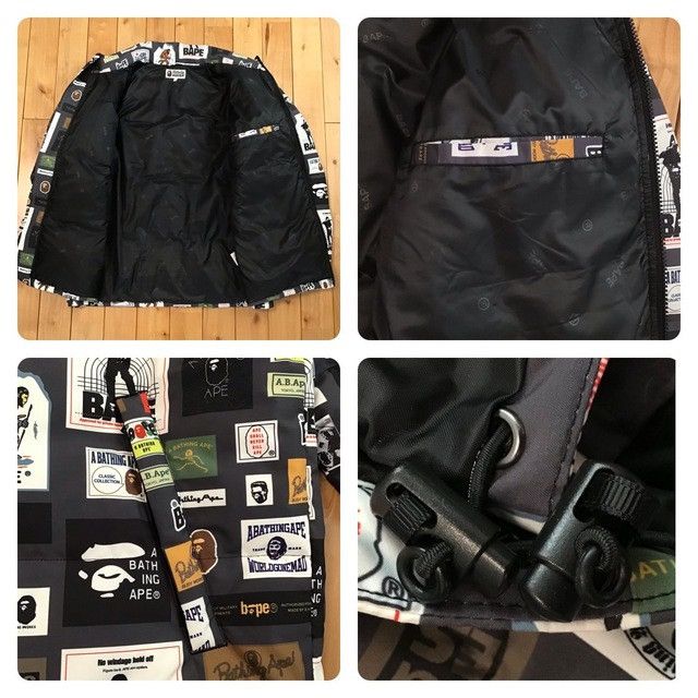 Bape BAPE MULTI LABEL Puffer Down Jacket a bathing ape Size US L / EU 52-54 / 3 - 5 Thumbnail