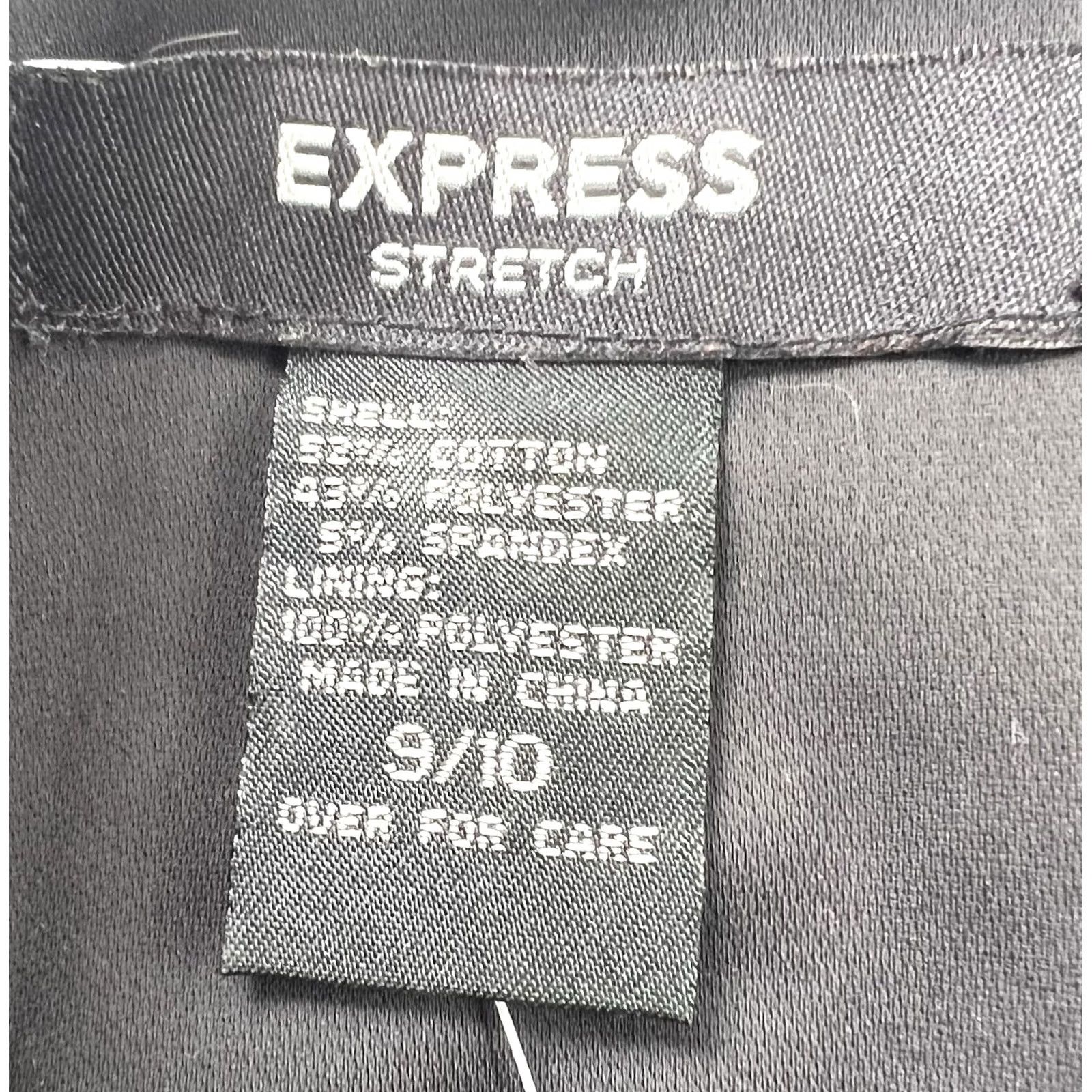 Express VINTAGE EXPRESS Black Beaded Waist Wrap Skirt Cotton Blend Washable 9/10 Womens Size 32" / US 10 / IT 46 - 4 Thumbnail