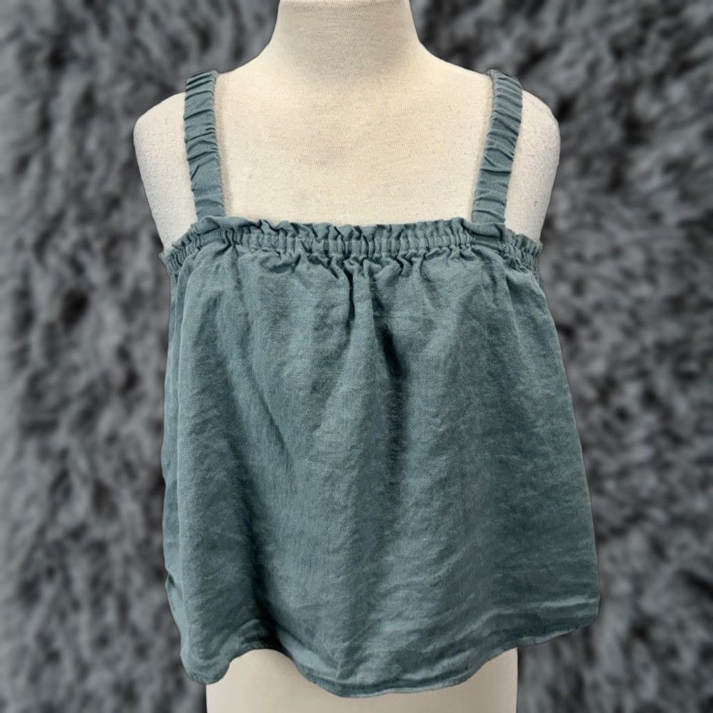 Vintage EMERSON FRY Tank Top Women 100% Linen Trapeze Boxy Swing Blue S Small Coastal Beachwear Boho Casual Women’s VINTAGE? No — exclude vintage if not. Size S / US 4 / IT 40 - 1 Thumbnail