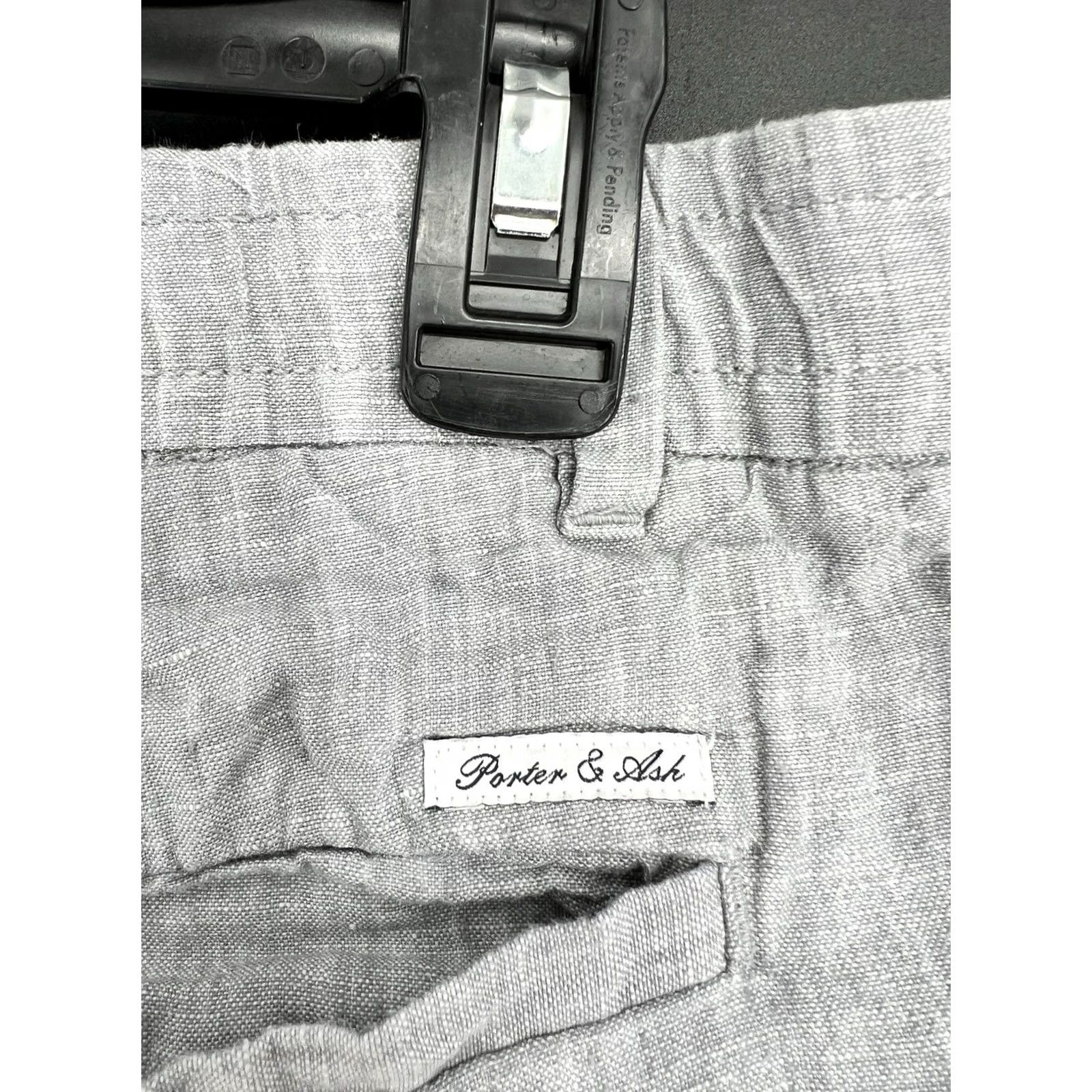 Rue Porter Porter and Ash 100% Linen Pants Drawstring Pockets Size 32 Light Blue Size US 32 / EU 48 - 6 Thumbnail