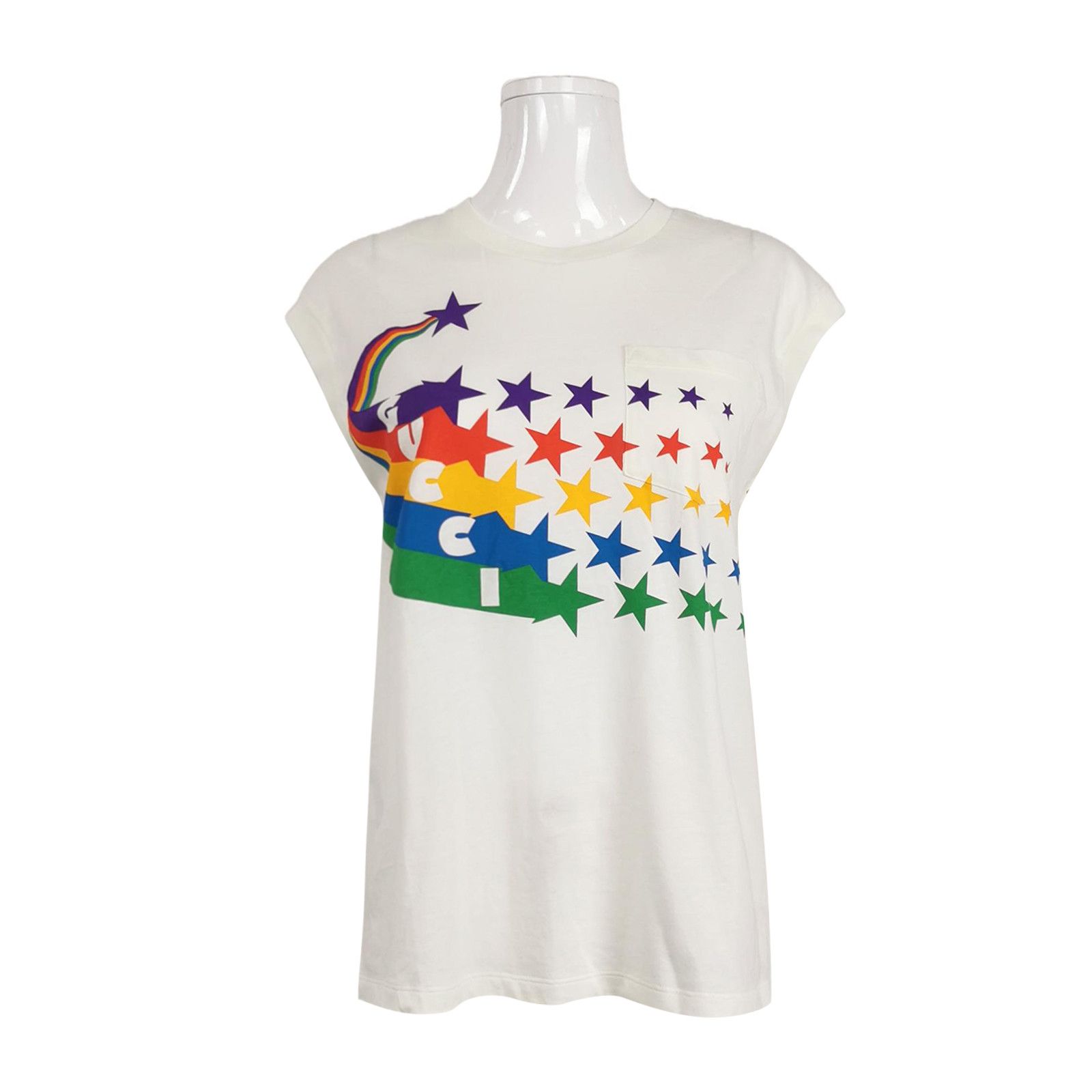 Gucci Gucci Rainbow Star Logo Tank Top Size XS Size XS / US 0-2 / IT 36-38 - 1 Thumbnail