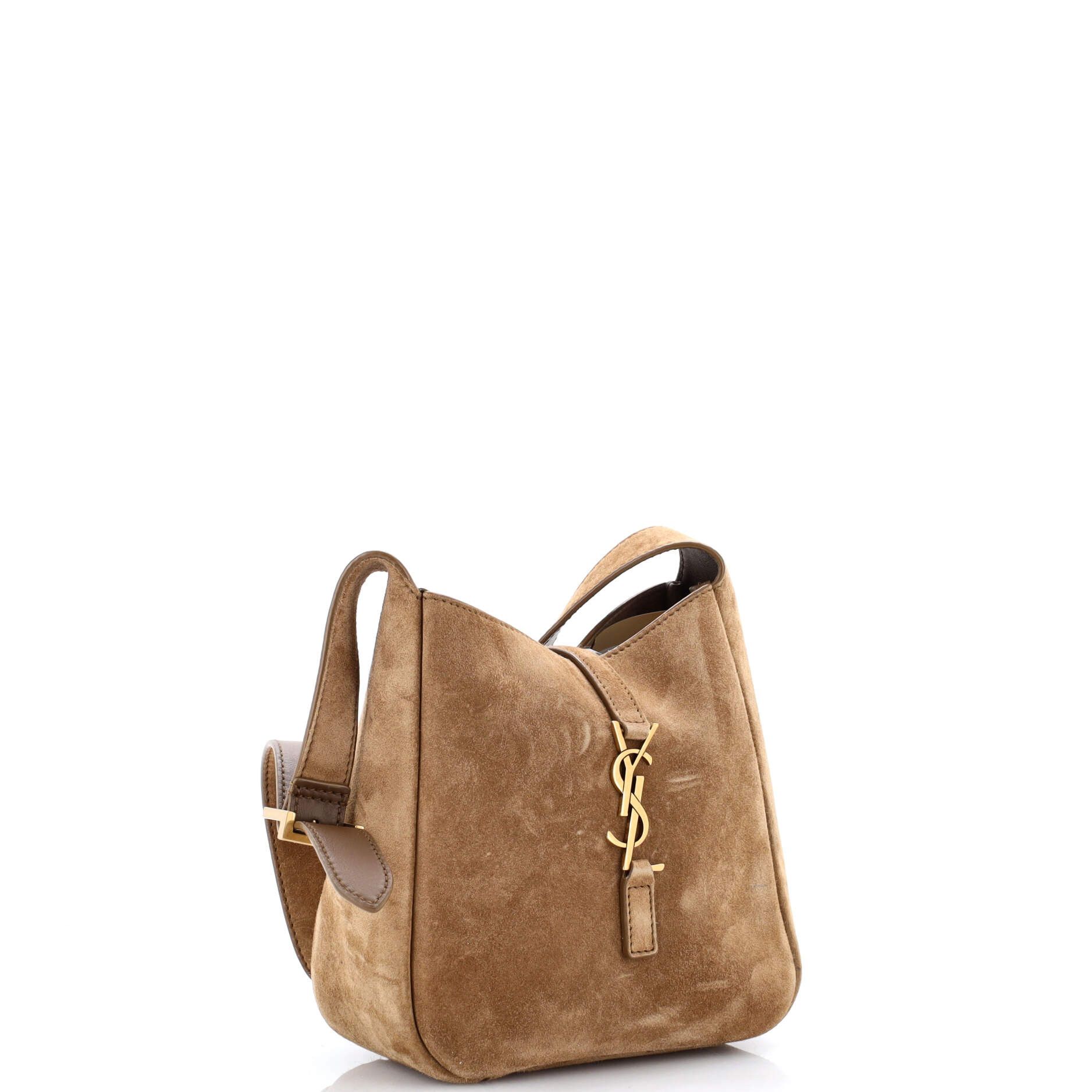 Saint Laurent Paris Saint Laurent Le 5 a 7 Supple Hobo Suede Baby Size ONE SIZE - 1 Thumbnail