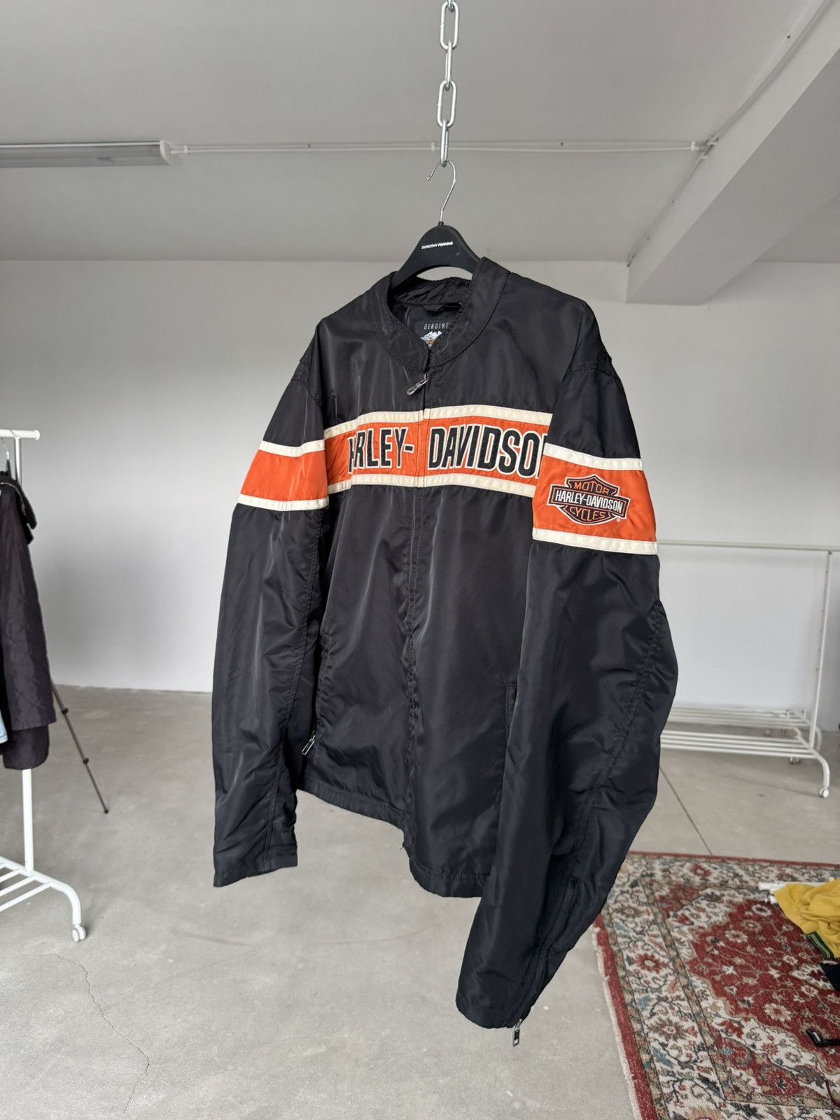 Harley Davidson × Vintage Vintage Harley Davidson Moto Jacket Size US L / EU 52-54 / 3 - 4 Thumbnail
