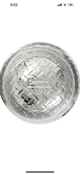 Supreme Supreme diamond plate, dog bowl | Grailed