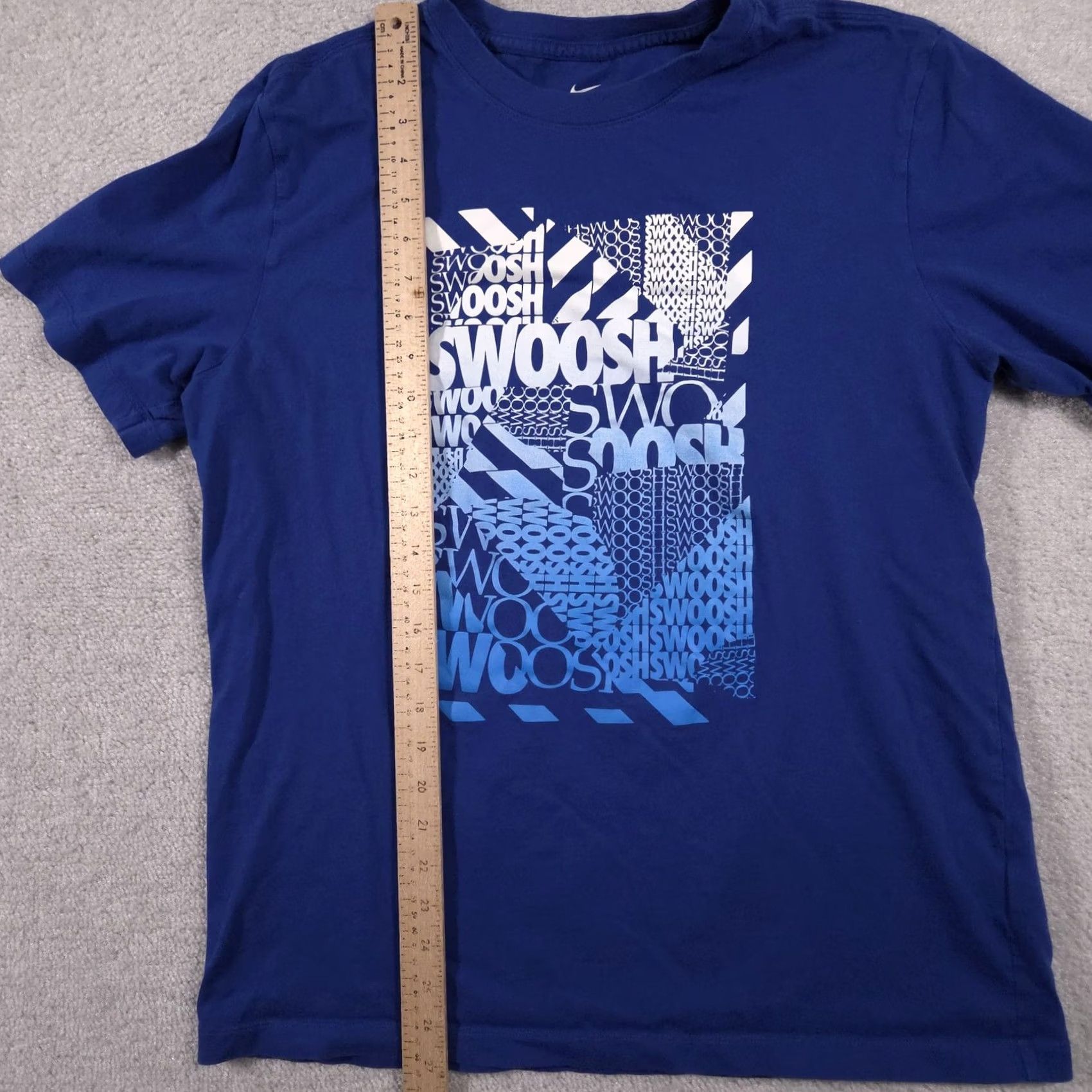 Nike Nike Shirt Mens Large Blue Swoosh Graphic Tee Short Sleeve Athletic Cambodia Size US L / EU 52-54 / 3 - 6 Thumbnail