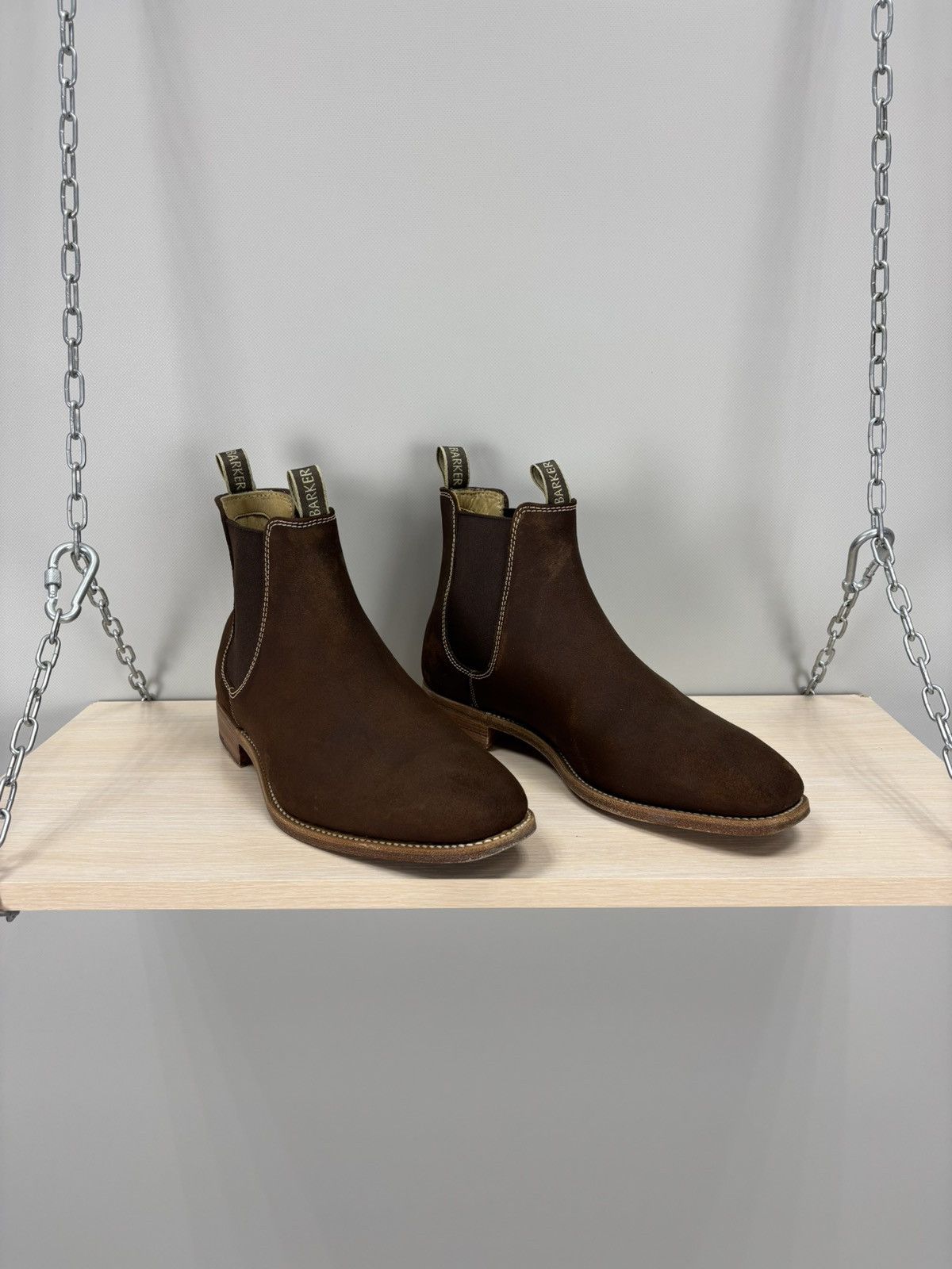 Barker Mens shoes Barker England Size 8 Color Brown Size US 8 / EU 41 - 2 Thumbnail