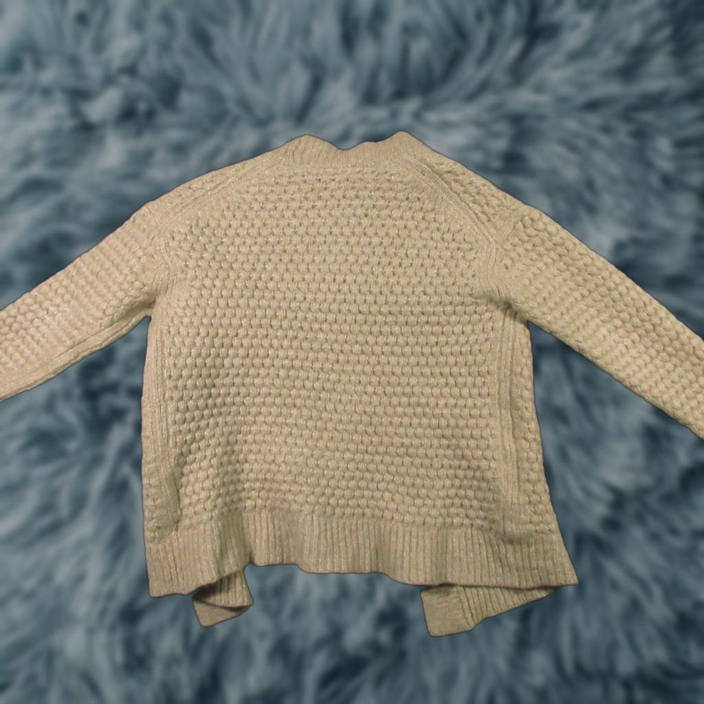Everlane Everlane Cardigan Women's M The Cloud Oversized Chunky-Knit Wool Alpaca Cotton Brown Dropped Shoulders V-Neck Honeycomb Texture Knit Crew? Size M / US 6-8 / IT 42-44 - 1 Thumbnail