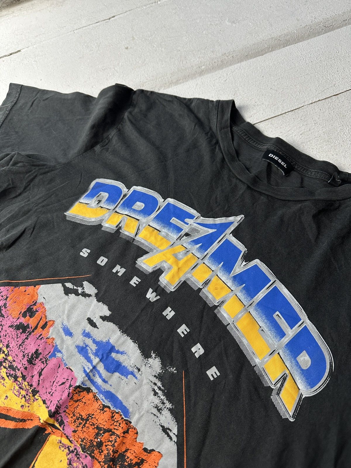 Diesel 🚨DIESEL DREAMER SOMEWHERE AVANT GARDE VNTG BIG LOGO Y2K TEE Size US M / EU 48-50 / 2 - 4 Thumbnail