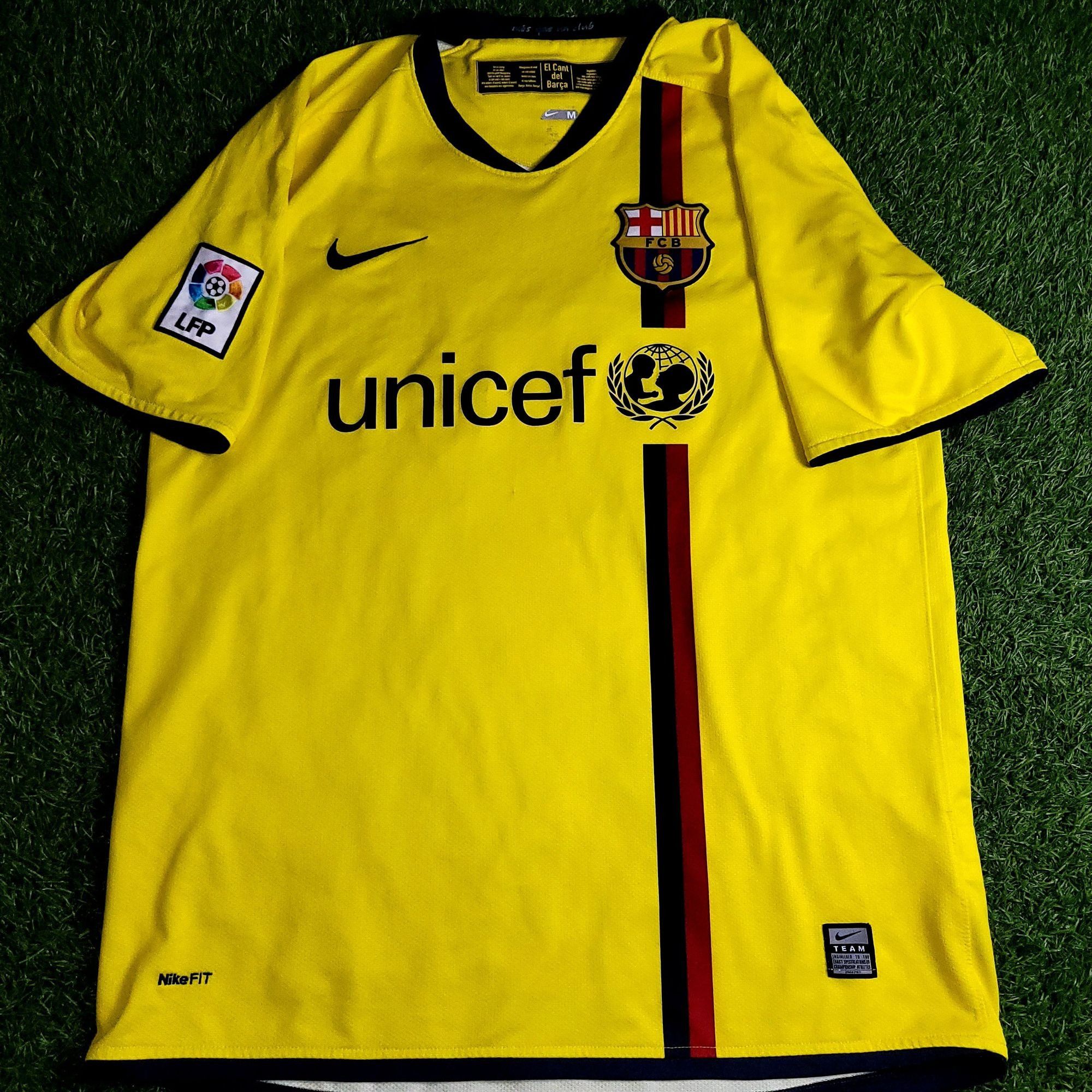 Nike Marquez Barcelona TREBLE SEASON 2008 2009 Away Soccer Jersey Size US M / EU 48-50 / 2 - 2 Thumbnail