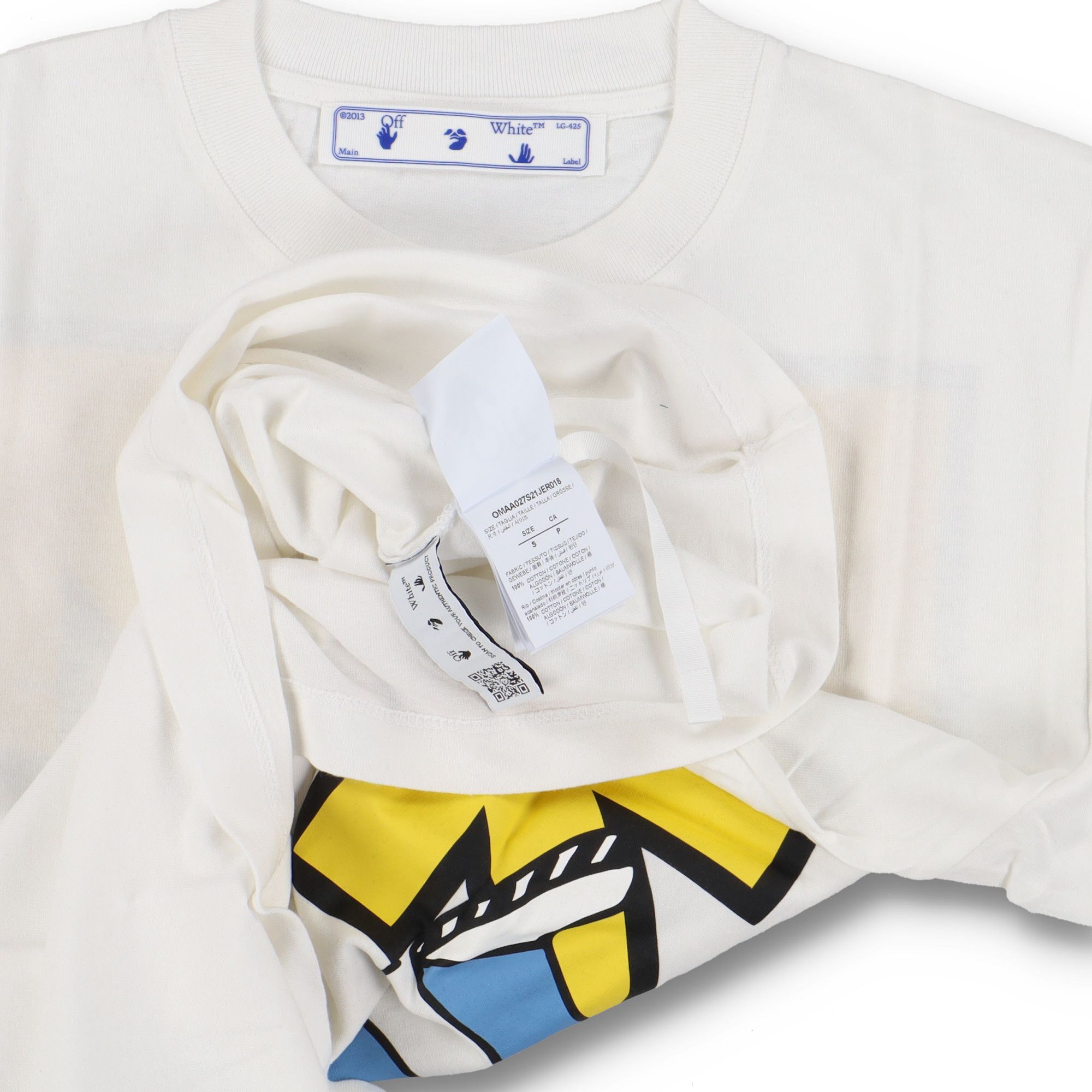Off-White White B-Boy Arrows Logo T-Shirt Size US S / EU 44-46 / 1 - 8 Thumbnail