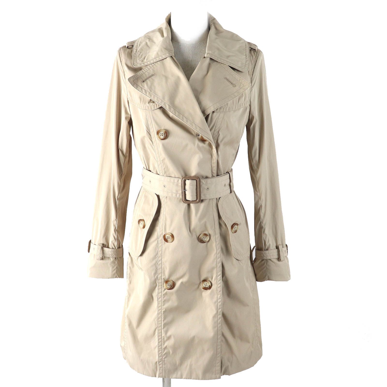 Moncler Moncler Moncler Gobie Polyester Cotton Trench Coat Cotton Outerwear Size ONE SIZE - 1 Thumbnail
