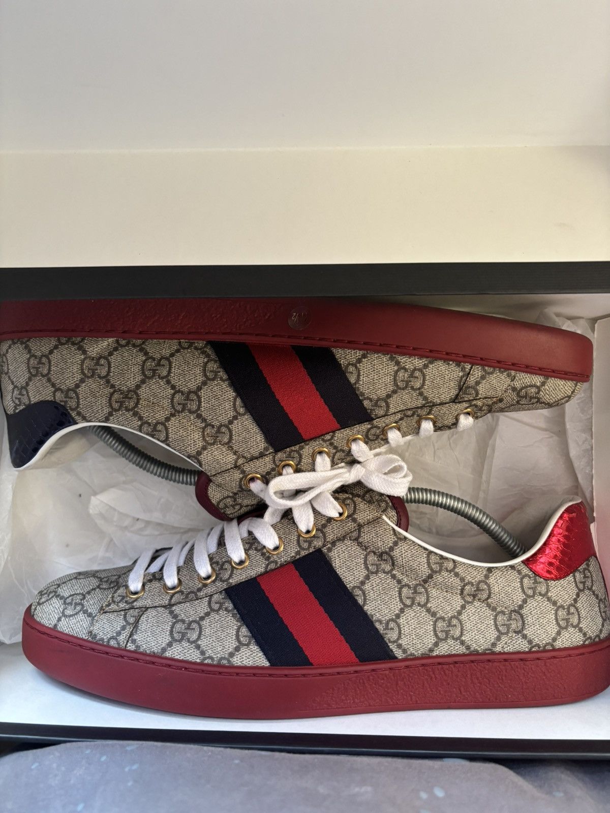 Gucci Gucci Ace GG Supreme Size US 11.5 / EU 44-45 - 4 Thumbnail