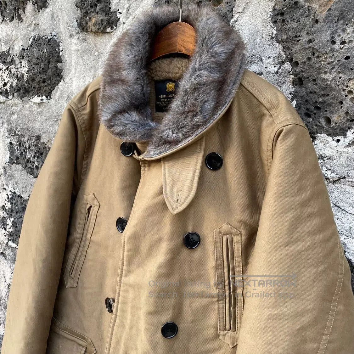 Neighborhood Neighborhood Boston Wolf Gray Wool Coat. Size US M / EU 48-50 / 2 - 2 Thumbnail