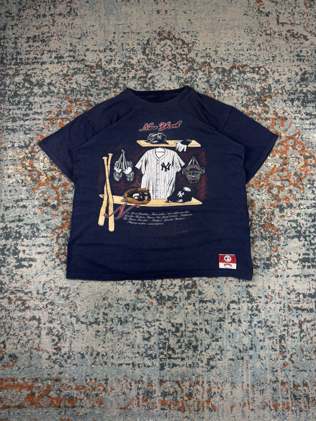 Vintage Vintage 1991 MLB Nutmeg New York Yankees graphic tee USA 90s Size US XL / EU 56 / 4 - 1 Thumbnail