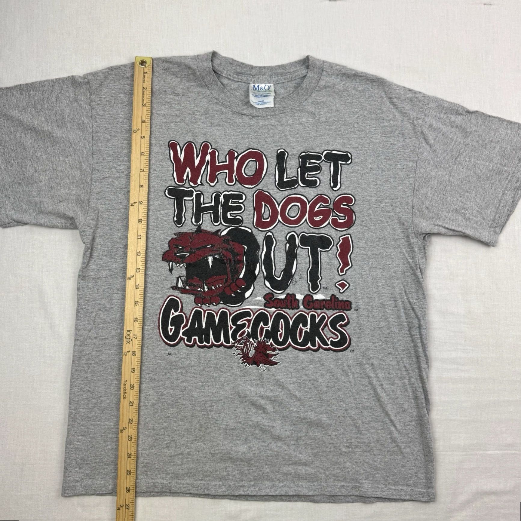 Vintage VINTAGE South Carolina Gamecocks T Shirt Men Large Gray Dog Y2K Sports Graphic Print Size US L / EU 52-54 / 3 - 5 Thumbnail