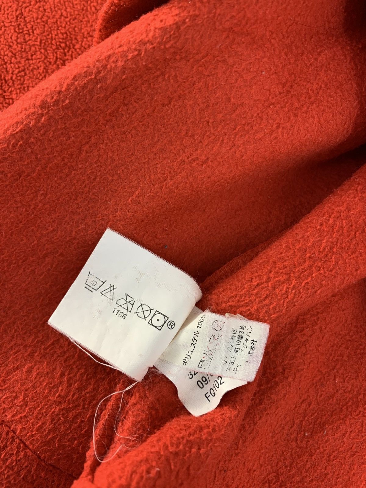 Japanese Brand Hype Japanese Brand Red Fleece Sweater V Neck Plain Design Size US L / EU 52-54 / 3 - 7 Thumbnail