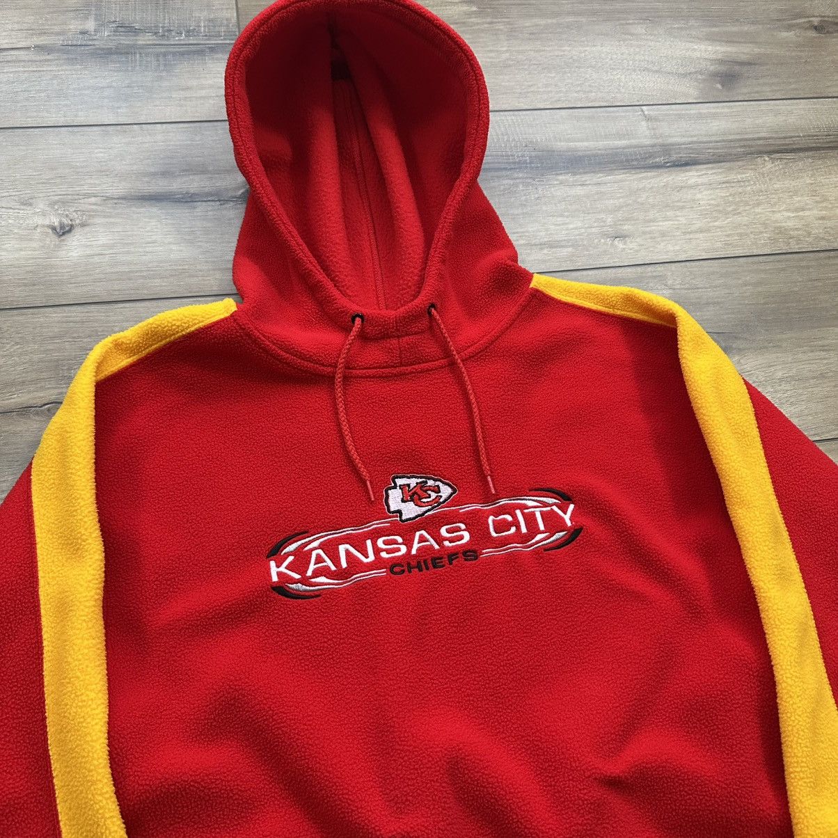 NFL Vintage 2000s Kansas City Chiefs Fleece Embroidered Hoodie Size US M / EU 48-50 / 2 - 5 Thumbnail