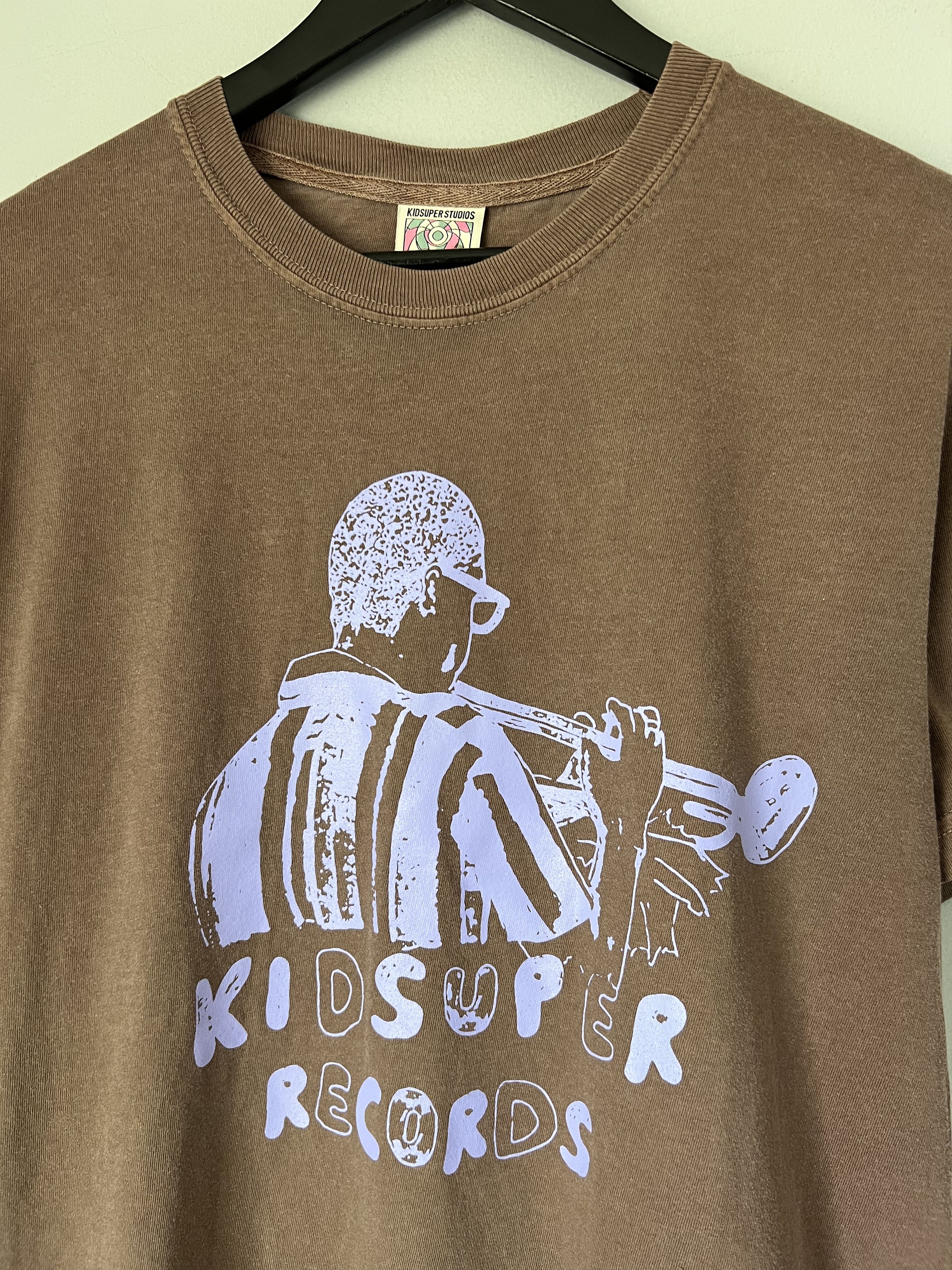 KidSuper Kidsuper Records Tee in Brown Size US M / EU 48-50 / 2 - 2 Thumbnail