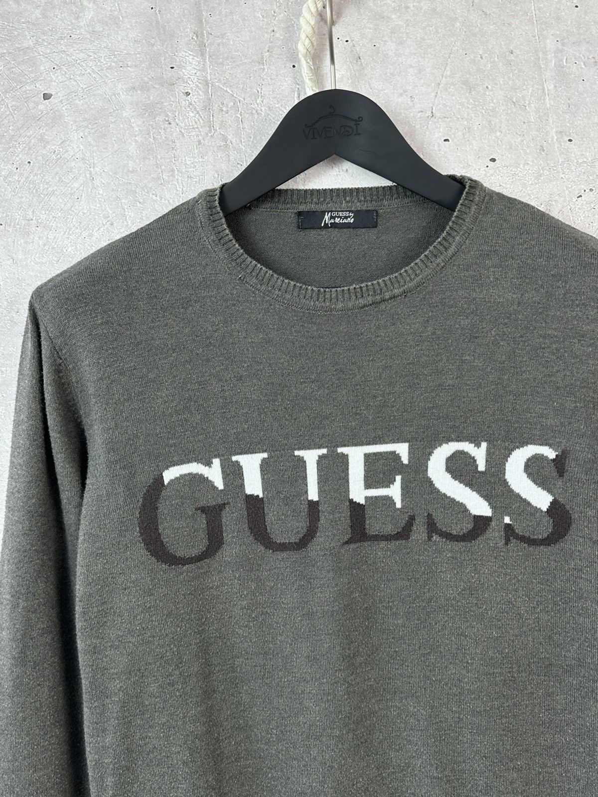 Guess Vintage Guess Marciano Grey Cotton Men’s Sweater Size US M / EU 48-50 / 2 - 4 Thumbnail