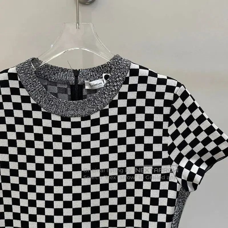 Thom Browne Thom Browne Black Checkered Bodycon Dress . Size S / US 4 / IT 40 - 1 Thumbnail