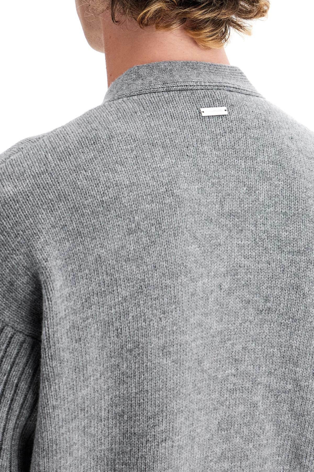 Salvatore Ferragamo o1s1rm0126 Wool Cardigan in Grey Size US M / EU 48-50 / 2 - 5 Thumbnail